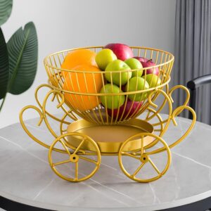 2 tier decorative fruit basket golden 02.jpg